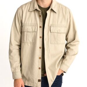 Vintage Arrow Blue Jean Button Down Work Coat Quilted Utility Jacket, Size M